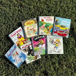 Lot of 8 Vintage Golden Books